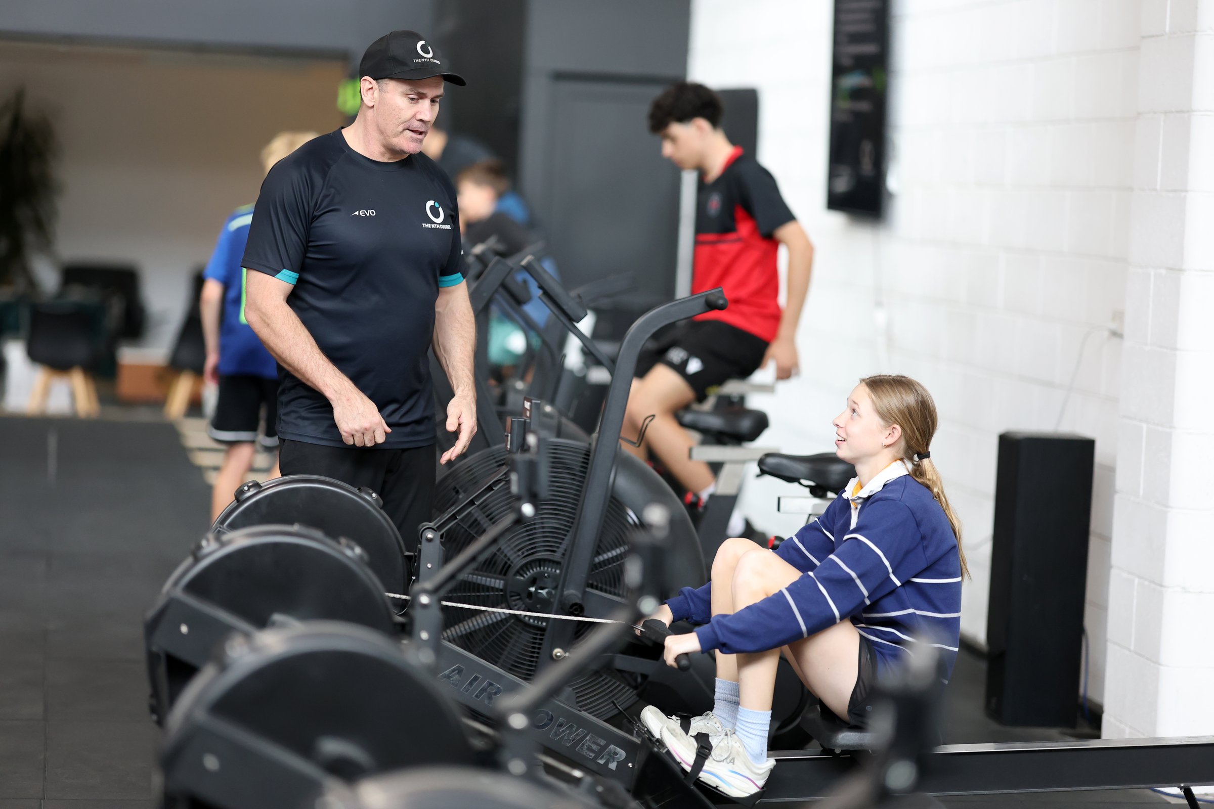 Advanced Academy athletes mid-training at the Nth Degree.