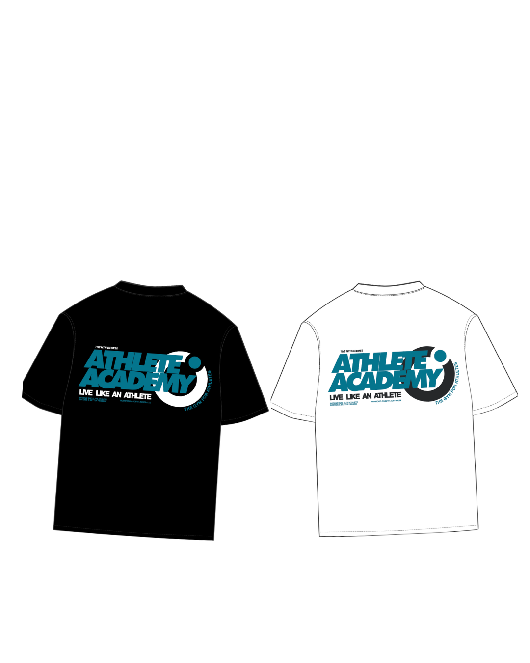 Athlete Academy Tee bundle &mdash; black and white