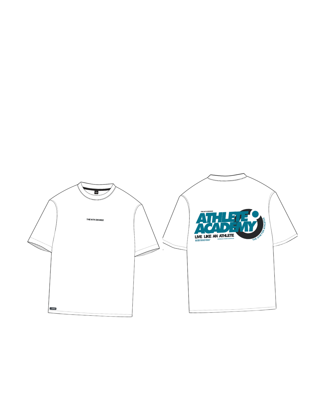 Athlete Academy Tee in white